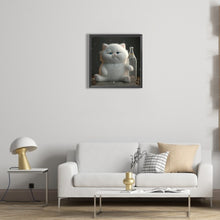Load image into Gallery viewer, Diamond Painting - Full Round - happy little fat cat (30*30CM)