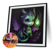 Load image into Gallery viewer, Diamond Painting - Full Round - Candlelight Wyvern (30*30CM)
