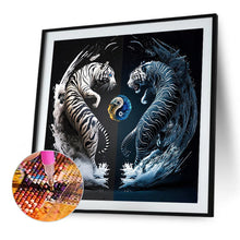 Load image into Gallery viewer, Diamond Painting - Full Round - Tiger Yin Yang Diagram (30*30CM)