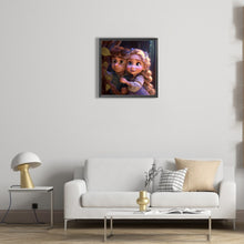 Load image into Gallery viewer, Diamond Painting - Full Round - Flynn and Princess Rapunzel Cartoon Version (30*30CM)
