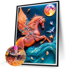 Load image into Gallery viewer, Diamond Painting - Full Round - Pegasus Relief Painting (30*40CM)