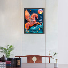 Load image into Gallery viewer, Diamond Painting - Full Round - Pegasus Relief Painting (30*40CM)