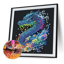 Load image into Gallery viewer, Diamond Painting - Partial Special Shaped - colorful chinese dragon (30*30CM)