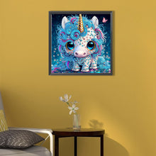 Load image into Gallery viewer, Diamond Painting - Partial Special Shaped - jeweled unicorn (30*30CM)