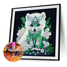 Load image into Gallery viewer, Diamond Painting - Partial Special Shaped - jeweled fox (30*30CM)