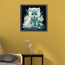 Load image into Gallery viewer, Diamond Painting - Partial Special Shaped - jeweled fox (30*30CM)