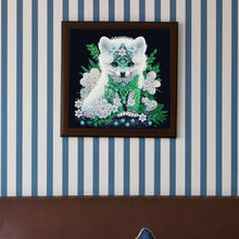 Load image into Gallery viewer, Diamond Painting - Partial Special Shaped - jeweled fox (30*30CM)