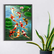 Load image into Gallery viewer, Diamond Painting - Full Square - koi carp (30*40CM)