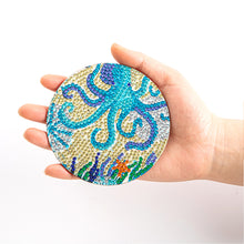 Load image into Gallery viewer, DIY Crystal Drink Coasters Reusable Creative with Holder for Tabletop Protection