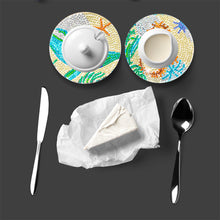 Load image into Gallery viewer, DIY Crystal Drink Coasters Reusable Creative with Holder for Tabletop Protection