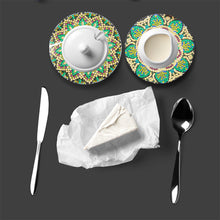 Load image into Gallery viewer, DIY Crystal Drink Coasters Reusable Creative with Holder for Tabletop Protection