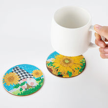 Load image into Gallery viewer, DIY Crystal Drink Coasters Reusable Creative with Holder for Tabletop Protection