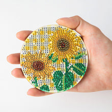 Load image into Gallery viewer, DIY Crystal Drink Coasters Reusable Creative with Holder for Tabletop Protection