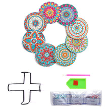 Load image into Gallery viewer, DIY Crystal Drink Coasters Reusable Creative with Holder for Tabletop Protection