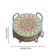 Load image into Gallery viewer, DIY Crystal Drink Coasters Reusable Creative with Holder for Tabletop Protection