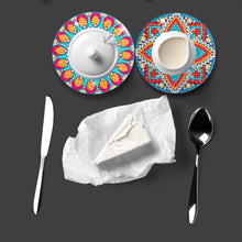 Load image into Gallery viewer, DIY Crystal Drink Coasters Reusable Creative with Holder for Tabletop Protection