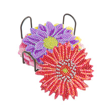 Load image into Gallery viewer, DIY Crystal Drink Coasters Reusable Creative with Holder for Tabletop Protection