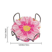 Load image into Gallery viewer, DIY Crystal Drink Coasters Reusable Creative with Holder for Tabletop Protection