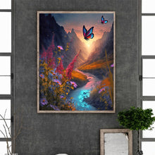 Load image into Gallery viewer, Diamond Painting - Full Round - Butterfly Valley (40*50CM)