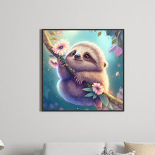 Load image into Gallery viewer, Diamond Painting - Full Round - happy little sloth (30*30CM)