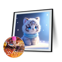 Load image into Gallery viewer, Diamond Painting - Full Round - happy little white tiger (30*30CM)