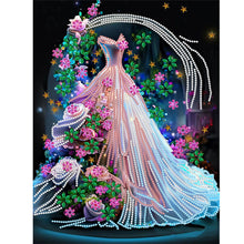 Load image into Gallery viewer, Diamond Painting - Partial Special Shaped - dream wedding dress (30*40CM)