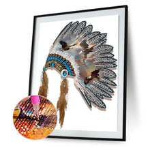 Load image into Gallery viewer, Diamond Painting - Partial Special Shaped - Indian style headgear (30*40cm)