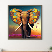 Load image into Gallery viewer, Diamond Painting - Full Round - butterfly elephant (30*30CM)