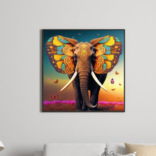 Load image into Gallery viewer, Diamond Painting - Full Round - butterfly elephant (30*30CM)