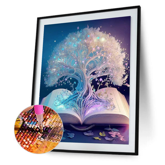 Diamond Painting - Full Round - book that grows out of a tree (40*50CM)