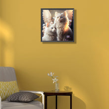 Load image into Gallery viewer, Diamond Painting - Full Round - angel cat (30*30CM)