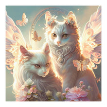 Load image into Gallery viewer, Diamond Painting - Full Round - angel cat (30*30CM)