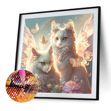 Load image into Gallery viewer, Diamond Painting - Full Round - angel cat (30*30CM)