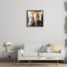 Load image into Gallery viewer, Diamond Painting - Full Round - angel cat (30*30CM)