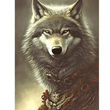 Load image into Gallery viewer, Diamond Painting - Full Round - arctic wolf dream catcher (30*40CM)