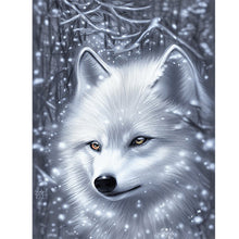 Load image into Gallery viewer, Diamond Painting - Full Round - arctic wolf dream catcher (30*40CM)