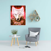 Load image into Gallery viewer, Diamond Painting - Full Round - arctic wolf dream catcher (30*40CM)