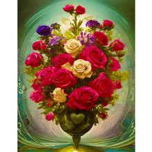 Load image into Gallery viewer, Diamond Painting - Full Round - smoke rose (30*40CM)