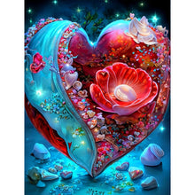 Load image into Gallery viewer, Diamond Painting - Full Round - butterfly heart (30*40CM)