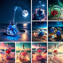 Load image into Gallery viewer, Diamond Painting - Full Round - bottle rose (30*40CM)