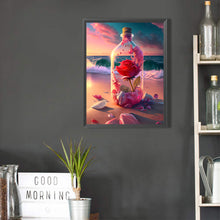 Load image into Gallery viewer, Diamond Painting - Full Round - bottle rose (30*40CM)