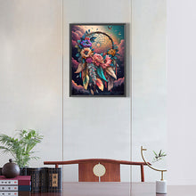 Load image into Gallery viewer, Diamond Painting - Full Round - dream catcher with flowers (30*40CM)