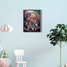 Load image into Gallery viewer, Diamond Painting - Full Round - dream catcher with flowers (30*40CM)