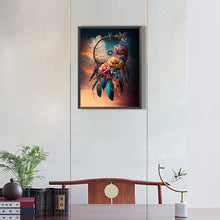 Load image into Gallery viewer, Diamond Painting - Full Round - dream catcher with flowers (30*40CM)