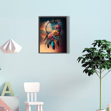 Load image into Gallery viewer, Diamond Painting - Full Round - dream catcher with flowers (30*40CM)