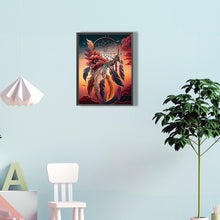 Load image into Gallery viewer, Diamond Painting - Full Round - dream catcher with flowers (30*40CM)