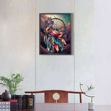 Load image into Gallery viewer, Diamond Painting - Full Round - dream catcher with flowers (30*40CM)