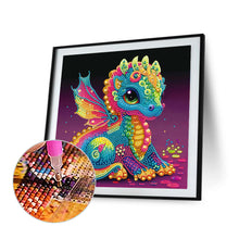 Load image into Gallery viewer, Diamond Painting - Partial Special Shaped - baby dragon (30*30CM)