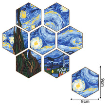 Load image into Gallery viewer, 7pcs Cup Coasters Creative DIY Anti Slip Coasters Honeycomb Shape (BD701)