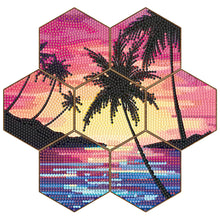 Load image into Gallery viewer, 7pcs Cup Coasters Creative DIY Anti Slip Coasters Honeycomb Shape (BD707)